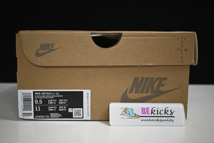 nike air max 1 travis scott cactus jack wheat lemon drop do9392-701