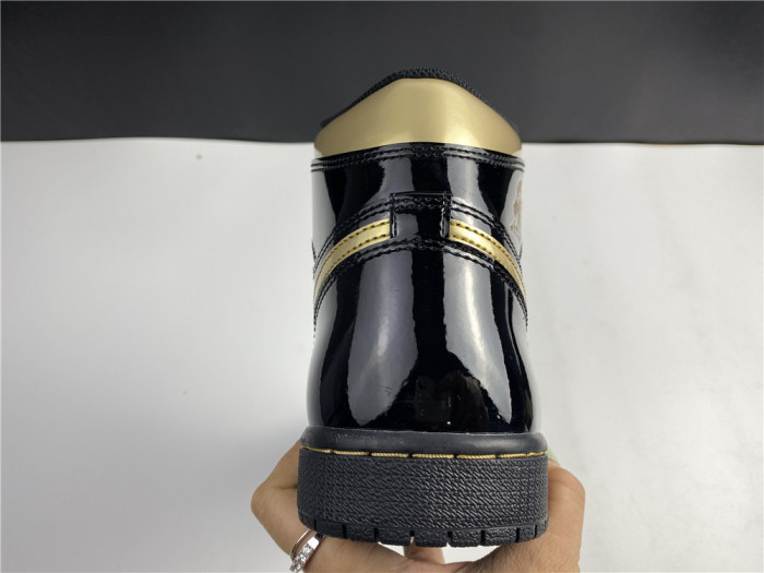 air jordan 1 high og patent ‘black gold’ 555088-032