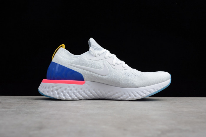 nike epic react flyknit white aq0067-101