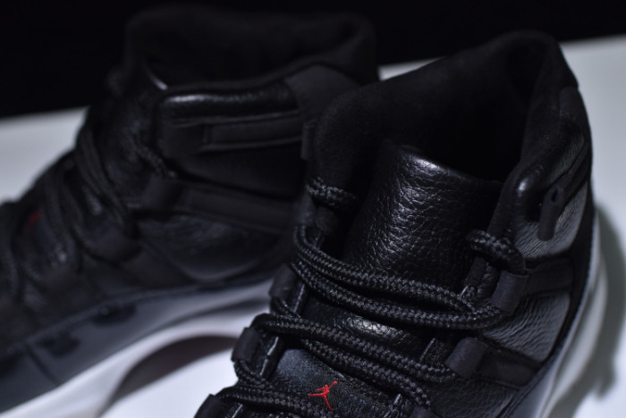 jordan 11 retro bp "72-10" black 378037-002