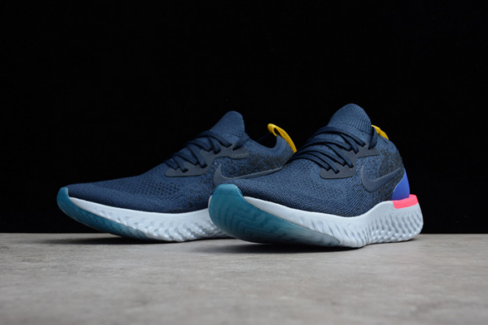 nike epic react flyknit blue aq0067-400