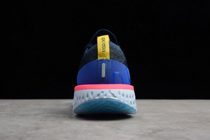 nike epic react flyknit blue aq0067-400