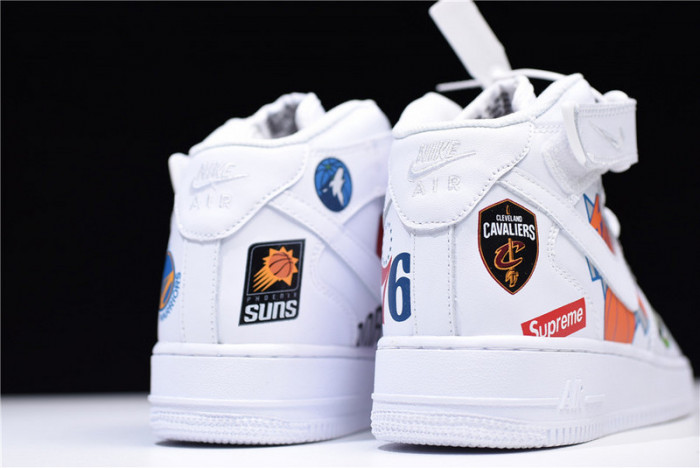 S*p*e x nike air force 1 mid nba teams white aq8017-100