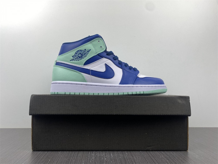 air jordan 1 mid "blue mint" 554724-413