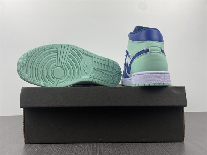 air jordan 1 mid "blue mint" 554724-413