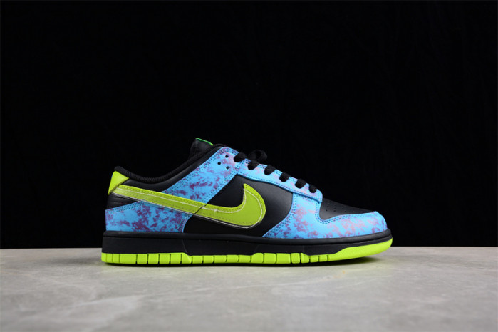 nike dunk low se acid wash baltic blue volt dv1694-900