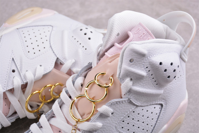 air jordan 6 retro gold hoops (women