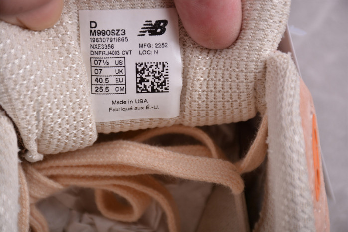 new balance 990v3 miusa size? exclusive orange cream m990sz3