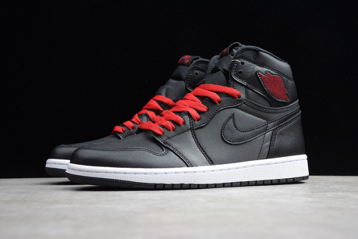 air jordan 1 high black satin 555088-060