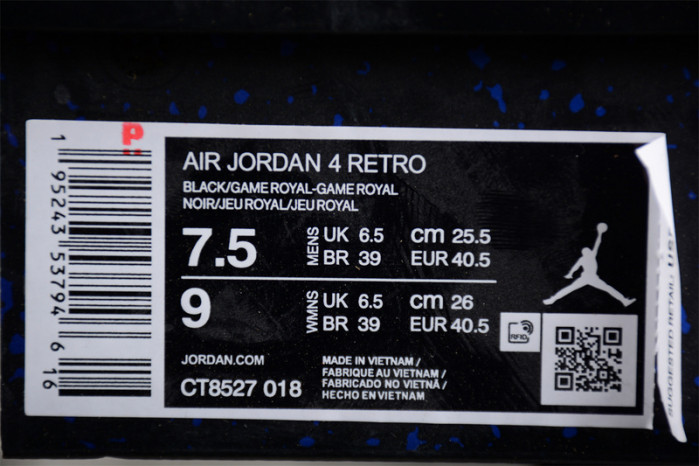 air jordan 4 “blue thunder” ct8527-018