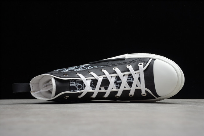 b23 oblique high top sneakers black white t00480h050