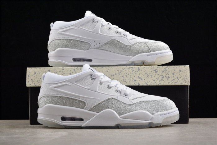 air jordan 4 rm wmns white metallic silver hq3441-111