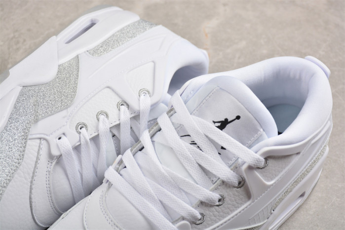 air jordan 4 rm wmns white metallic silver hq3441-111