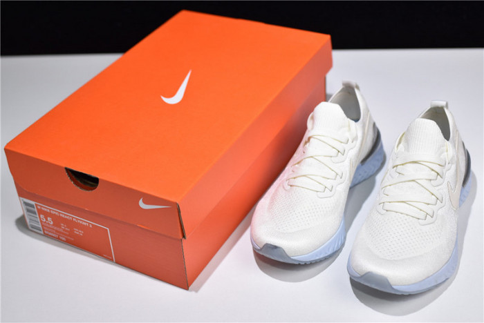 nike epic react flyknit 2 running shoe bq8927-100