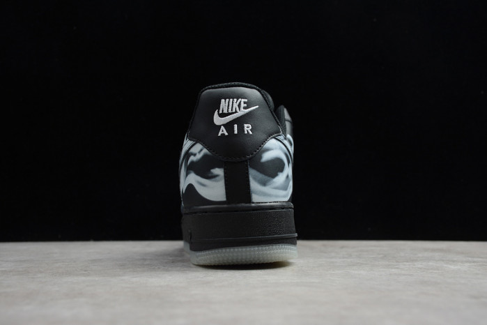 nike air force 1 low black skeleton halloween bq7541-001