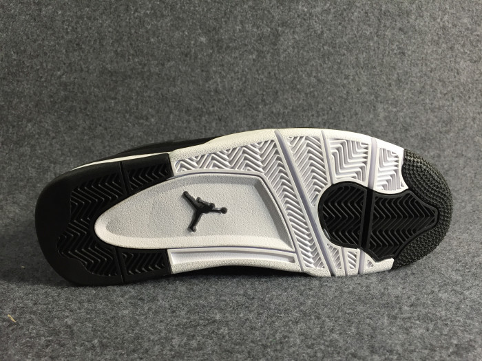 air jordan 4 “royalty” black/metallic gold-white mens 308497-032