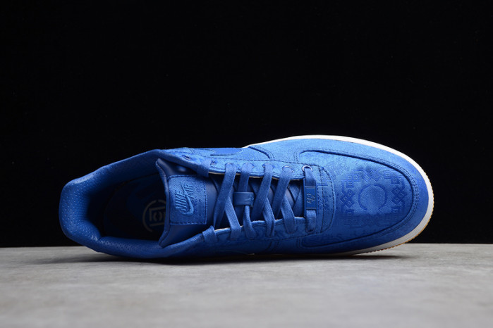 clot nike air force 1 blue silk cj5290-400