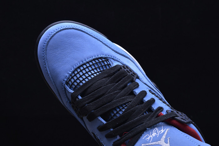 travis scott x air jordan 4 “houston oilers” university blue 308497-406