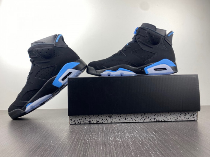air jordan 6 retro “university blue” mens 384664-006