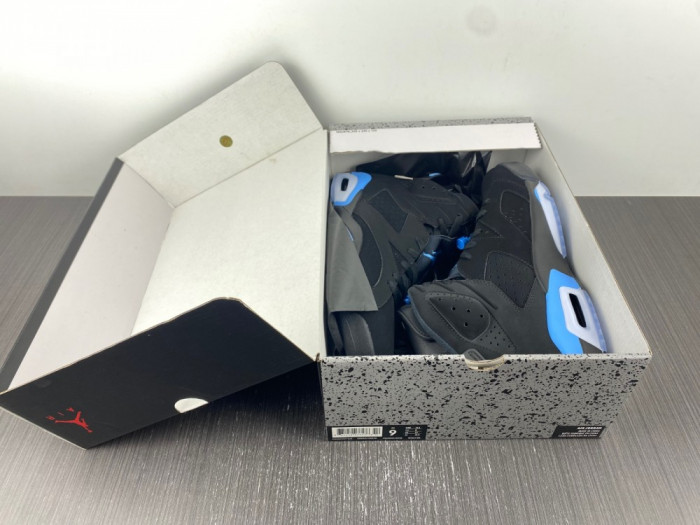 air jordan 6 retro “university blue” mens 384664-006