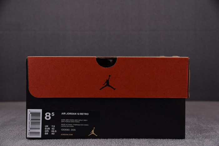 air jordan 12 retro "dark grey" 130690-005