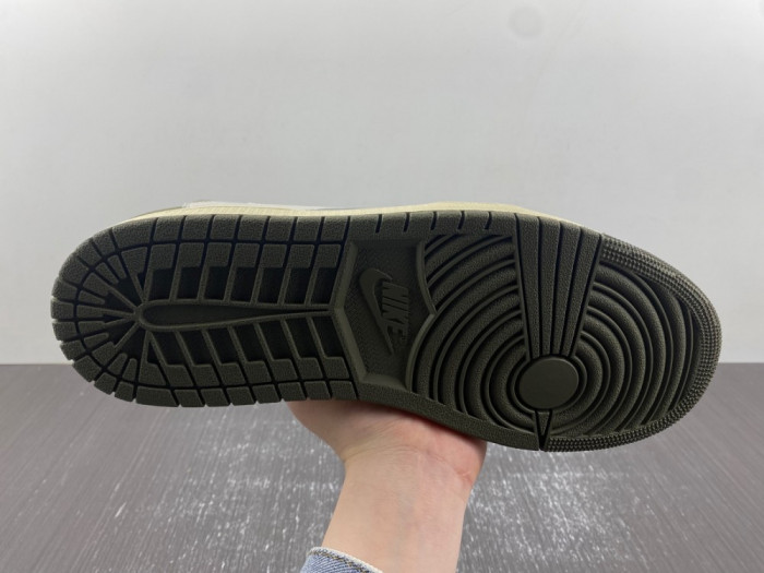 travis scott x air jordan 1 low og “black olive” dm7866-002