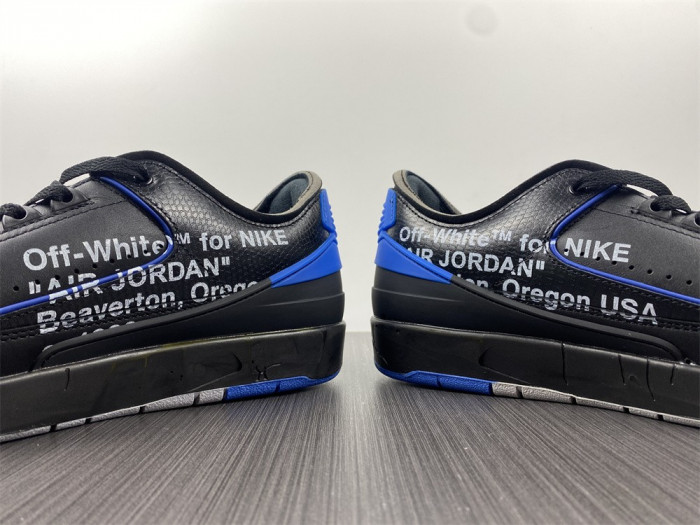 air jordan 2 retro low sp ofw black blue dj4375-004
