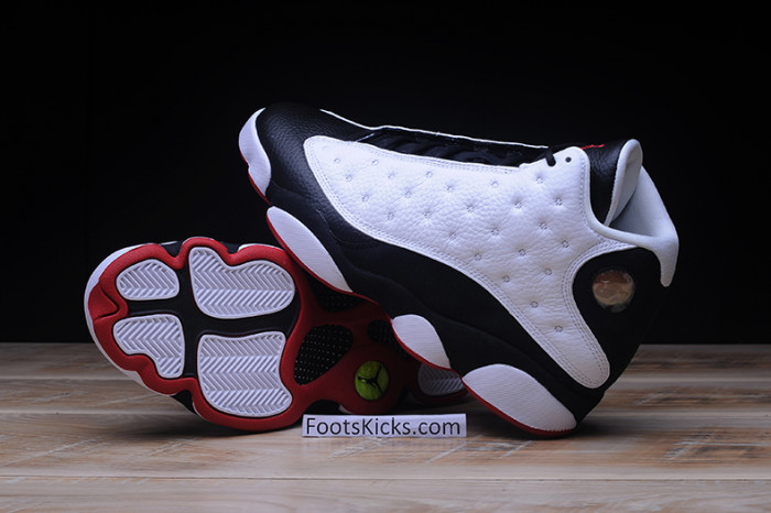 air jordan 13 retro "he got game" white/ black-true red 309259-104