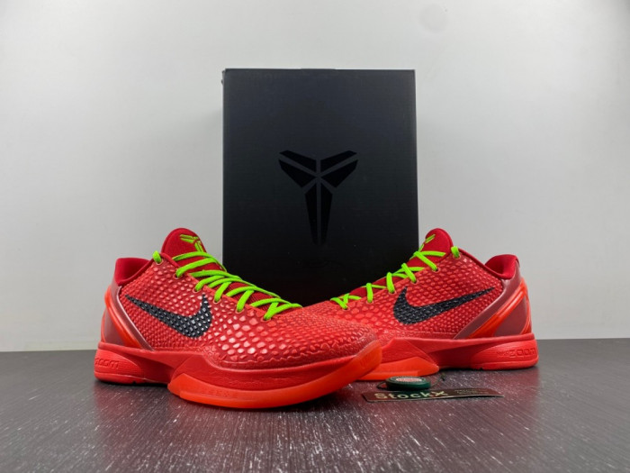 nike kobe 6 protro ‘reverse grinch’ fv4921-600