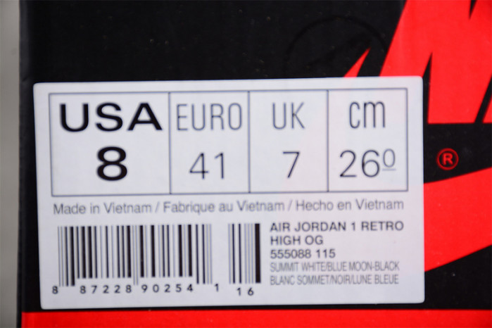 air jordan 1 retro high blue moon 555088-115